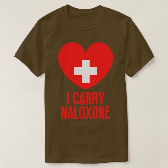 Jag bär naloxon 8 t shirt (Design framsida)