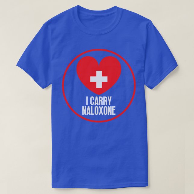 Jag bär naloxon t shirt (Design framsida)