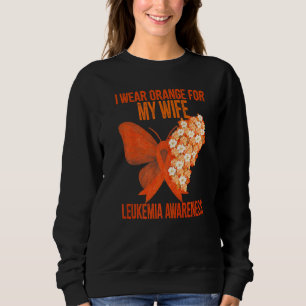 Jag bär orange för min fru leukemi medvetenhet ban t shirt