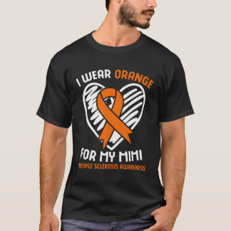 Jag bär orange för min Mimi Multipel Skleros Medve T Shirt