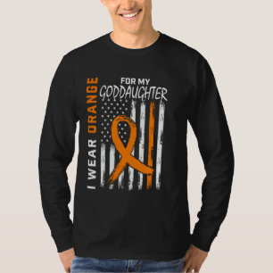 Jag bär orange guddotter Multipel skleros Medveten T Shirt