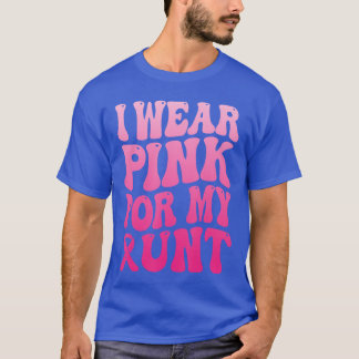 Jag bär rosa för min faster Stöd Squad Ribbon T Shirt