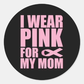 Jag bär rosa för min mamma, levercancer runt klistermärke