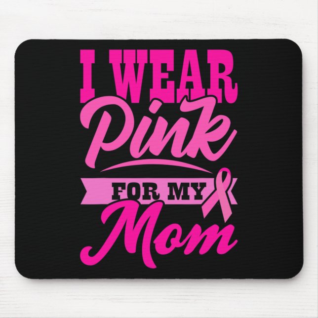 Jag bär rosa för min mamma Världscancerdagen prese Musmatta (Framsidan)