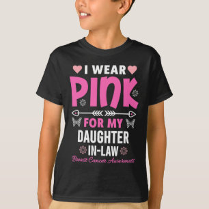Jag bär rosa för min svärdotter bröstcancer A T Shirt