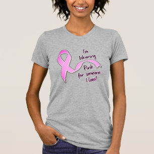 Jag bär rosa för någon jag älskar t shirt
