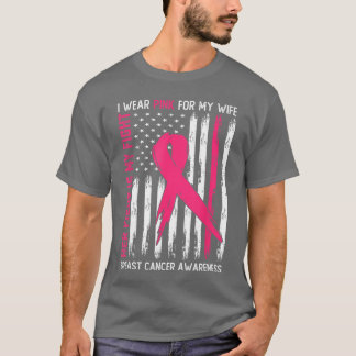 Jag bär rosa fru bröstcancer hennes kamp är min ka t shirt