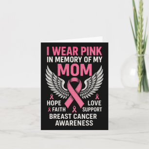 Jag bär rosa till minnes av min mamma - bröstcance kort