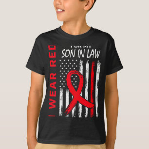 Jag Bär Rött För Min Svärson Hjärt Sjukdom Medvete T Shirt