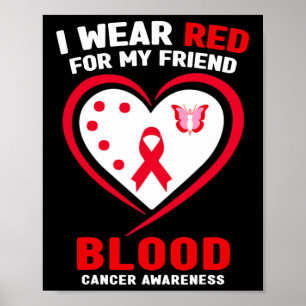 Jag bär rött för min vän med blodcancer för att vi poster