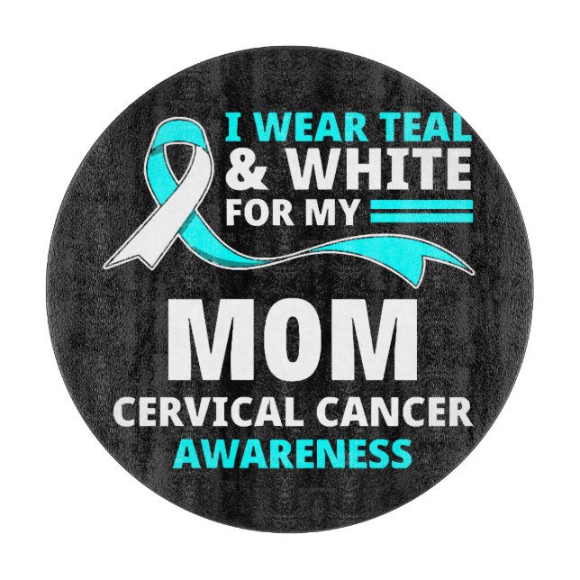 Jag bär teal och vit Min mamma livmoderhalscancer  (Framsidan)