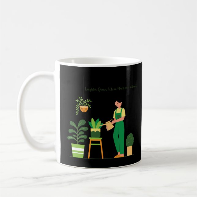 Jag bara Blöt mina växter Kaffemugg (Vänster)