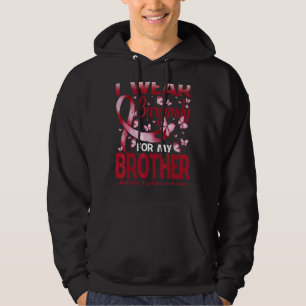 Jag Bära Burgundy för min bror Många Myeloma Aw Hoodie