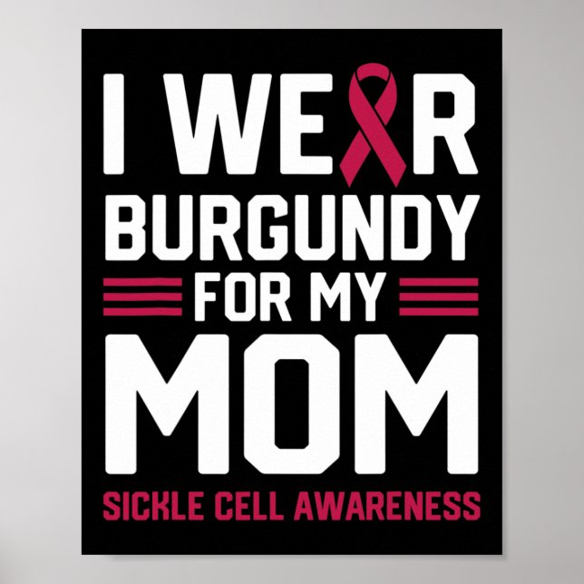 Jag Bära Burgundy för min Mamma-anemi. Poster (Framsidan)