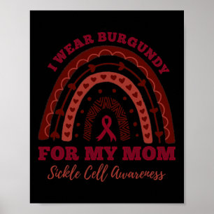 Jag Bära Burgundy för min Mamma-rabattcell Awa Poster