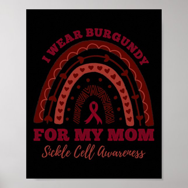 Jag Bära Burgundy för min Mamma-rabattcell Awa Poster (Framsidan)