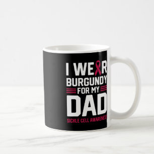 Jag Bära Burgundy för min Pappa-anemi Kaffemugg
