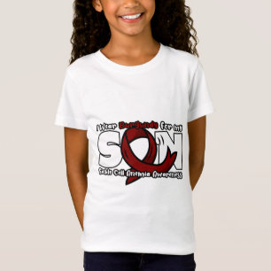 Jag Bära Burgundy for Min son - Sickle Cell Awaren T Shirt