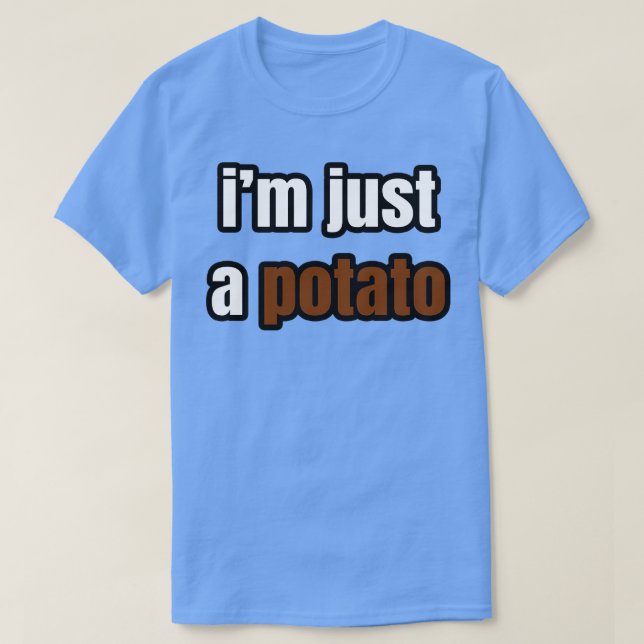 Jag bara en potatis t shirt (Design framsida)
