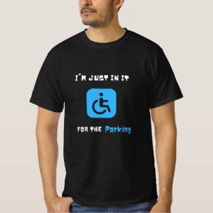 Jag bara för parken, handikappade människor t shirt
