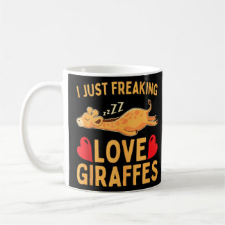 Jag bara Freaking Kärlek Giraffes Ok Giraffe T-Shi Kaffemugg