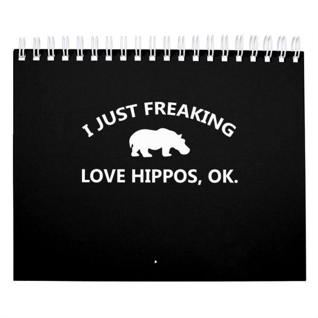 Jag bara Freaking Kärlek Hippos Gift Kalender (Omslag)