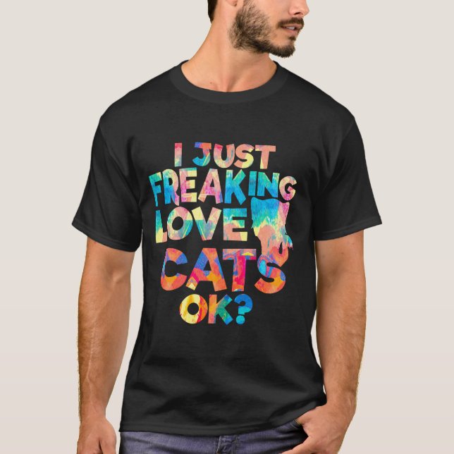 Jag bara fryser Kärlek Cats... T Shirt (Framsida)
