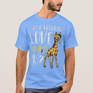 Jag bara fryser Kärlek Giraffes okej, underbart Zo T Shirt