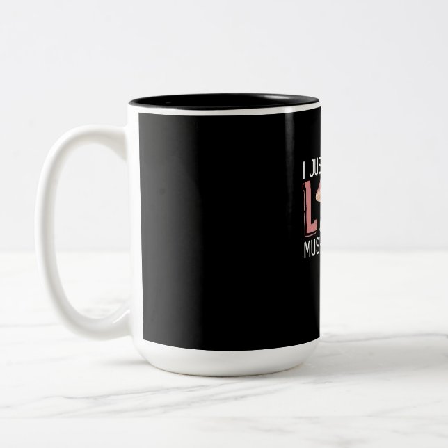 Jag bara fryser svampar i Kärlek Två-Tonad Mugg (Vänster)