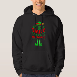Jag bara gillar att le Bara att le är min favorit Hoodie