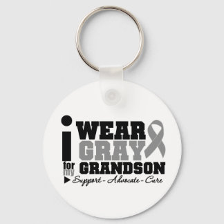 Jag Bära Grått Ribbon till min morson Nyckelring