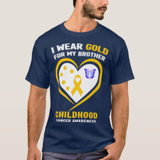 Jag Bära Guld för min broderbarnscancer Awaren T Shirt