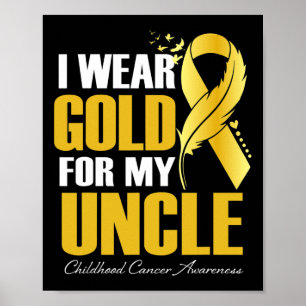 Jag Bära Guld för min farbror Childnature Canceath Poster