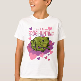 Jag bara Kärlek Frog Hunting T Shirt