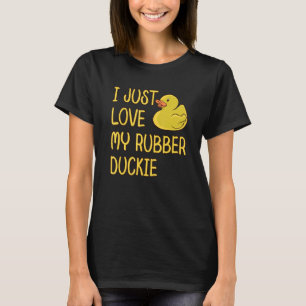 Jag bara Kärlek min Rubber Duckie T Shirt