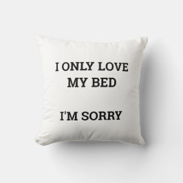 Jag bara kärlek min säng kudde