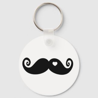 Jag bara kärlek Mustache Nyckelring