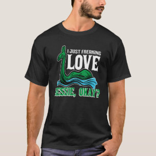 Jag bara Kärlek Nessie Loch Ness Monster Nessie My T Shirt