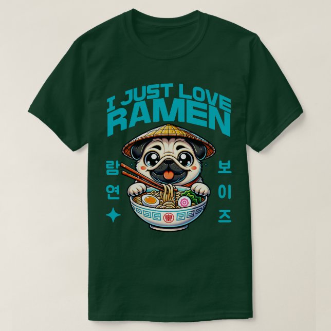 Jag bara Kärlek Ramen T Shirt (Design framsida)