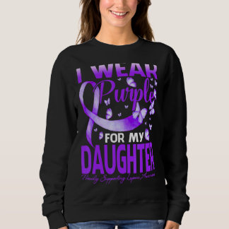 Jag Bära Lila för min dotter Lupus Awareness Butt T Shirt