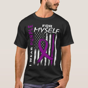 Jag Bära Lila för min egen pankreascancer Awar T Shirt