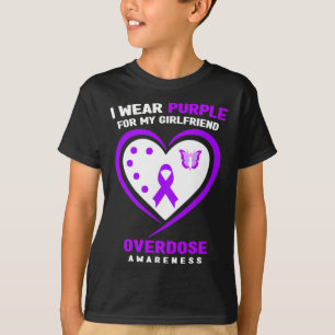 Jag Bära Lila för min flickväns överdoseringsmedve T Shirt