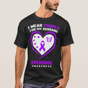 Jag Bära Lila för min Huss överdoseringsmedvetenhe T Shirt