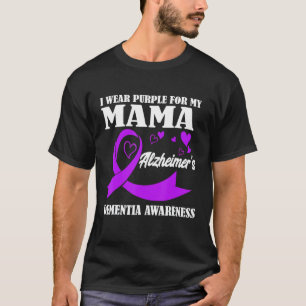 Jag Bära Lila för min Mamma Alzheimers demenssjukd T Shirt