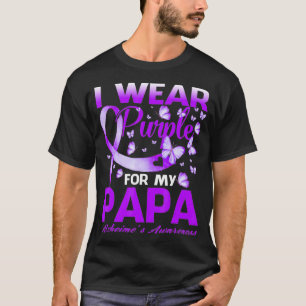 Jag Bära Lila för min Pappa-Alzheimers medvetenhet T Shirt