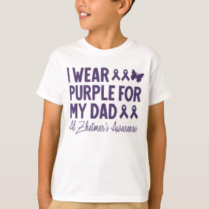 Jag Bära Lila för min Pappa-Alzheimers medvetenhet T Shirt