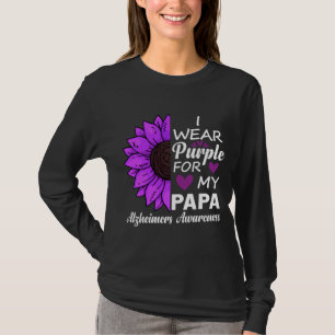Jag Bära Lila för min Pappa-Alzheimers medvetenhet T Shirt