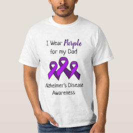 Jag Bära Lila för min Pappa-Alzheimers sjukdom T Shirt