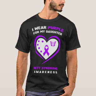 Jag Bära Lila för mitt dottermatsyndrom Awaren T Shirt