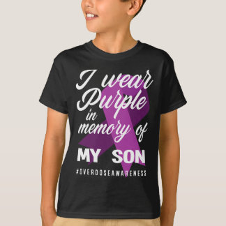 Jag Bära Lila i minnet för min son överdosering T Shirt